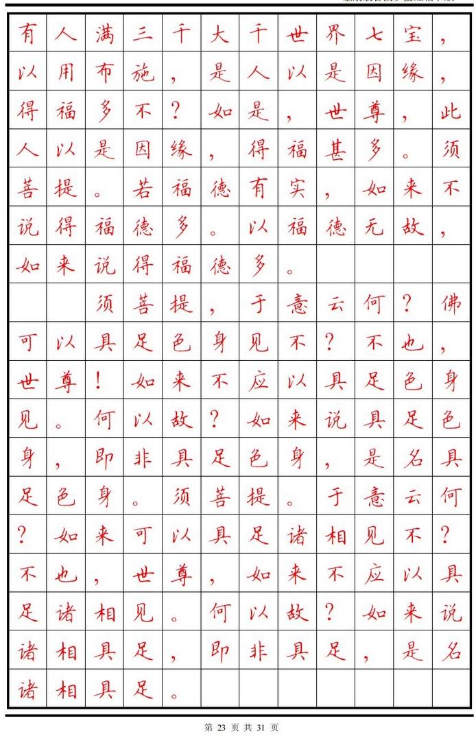 顾仲安楷书字帖《金刚经》欣赏