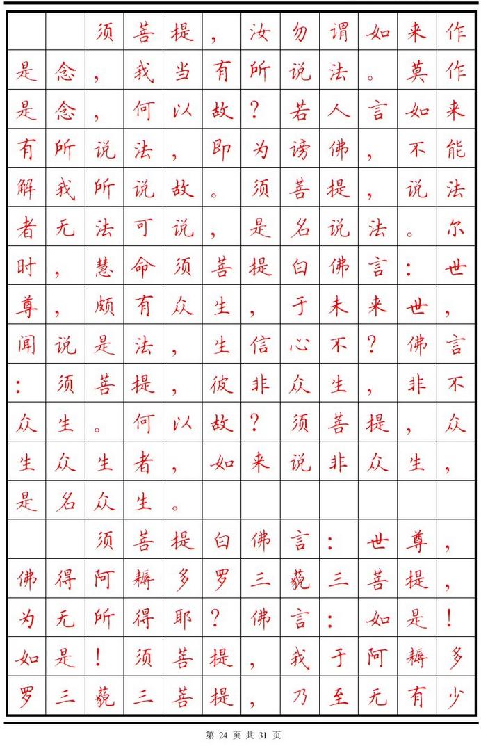 顾仲安楷书字帖《金刚经》欣赏