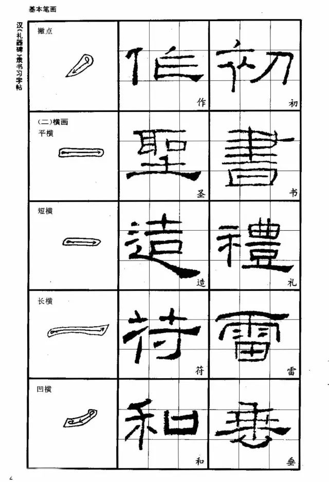 書法教材《漢禮器碑隸書習字帖》