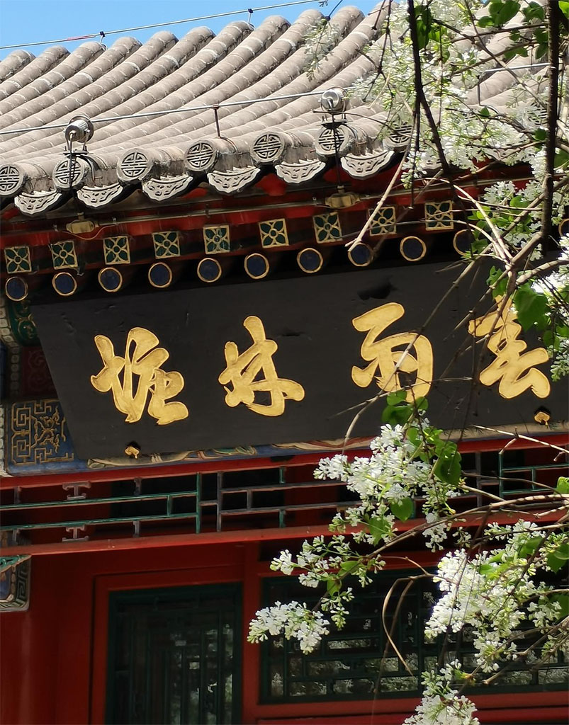 匾额欣赏：北京西城北海公园“春雨林塘”